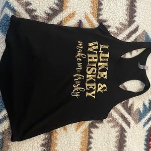 Black and gold Luke Bryan tank top